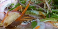 夜は真鯛のカルパッチョと カツオのタタキでいかがでしょうか?