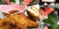 穴子フライは生姜風味の麺つゆで!