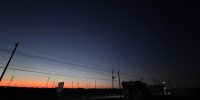 今朝の東松山は雲ひとつない澄んだ空。